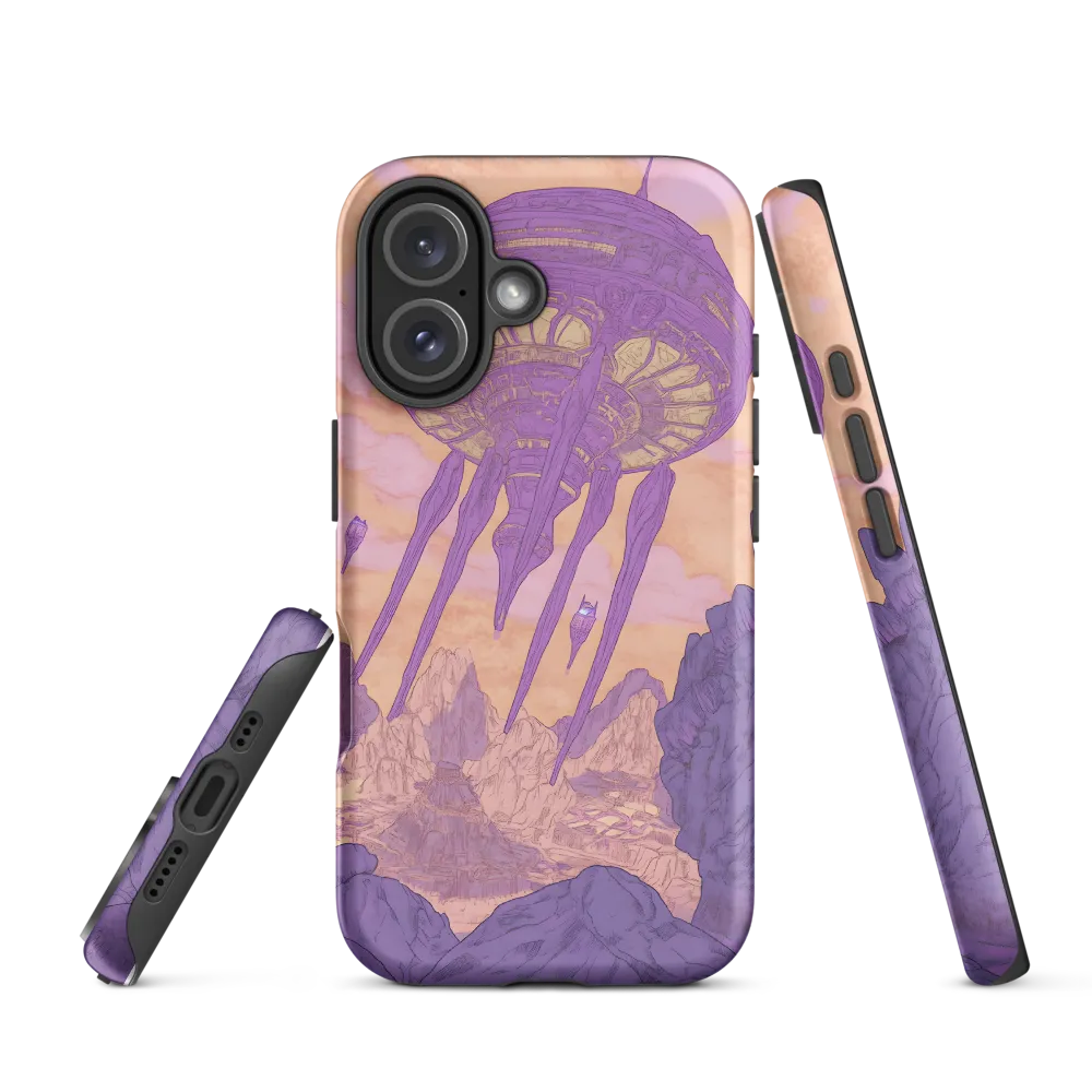 Elevated Serenity in a Futuristic Realm | Phone Case |  16 | Tough Case | Matte