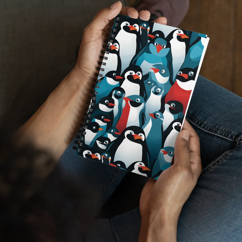 Penguin Parade | Spiral Notebook