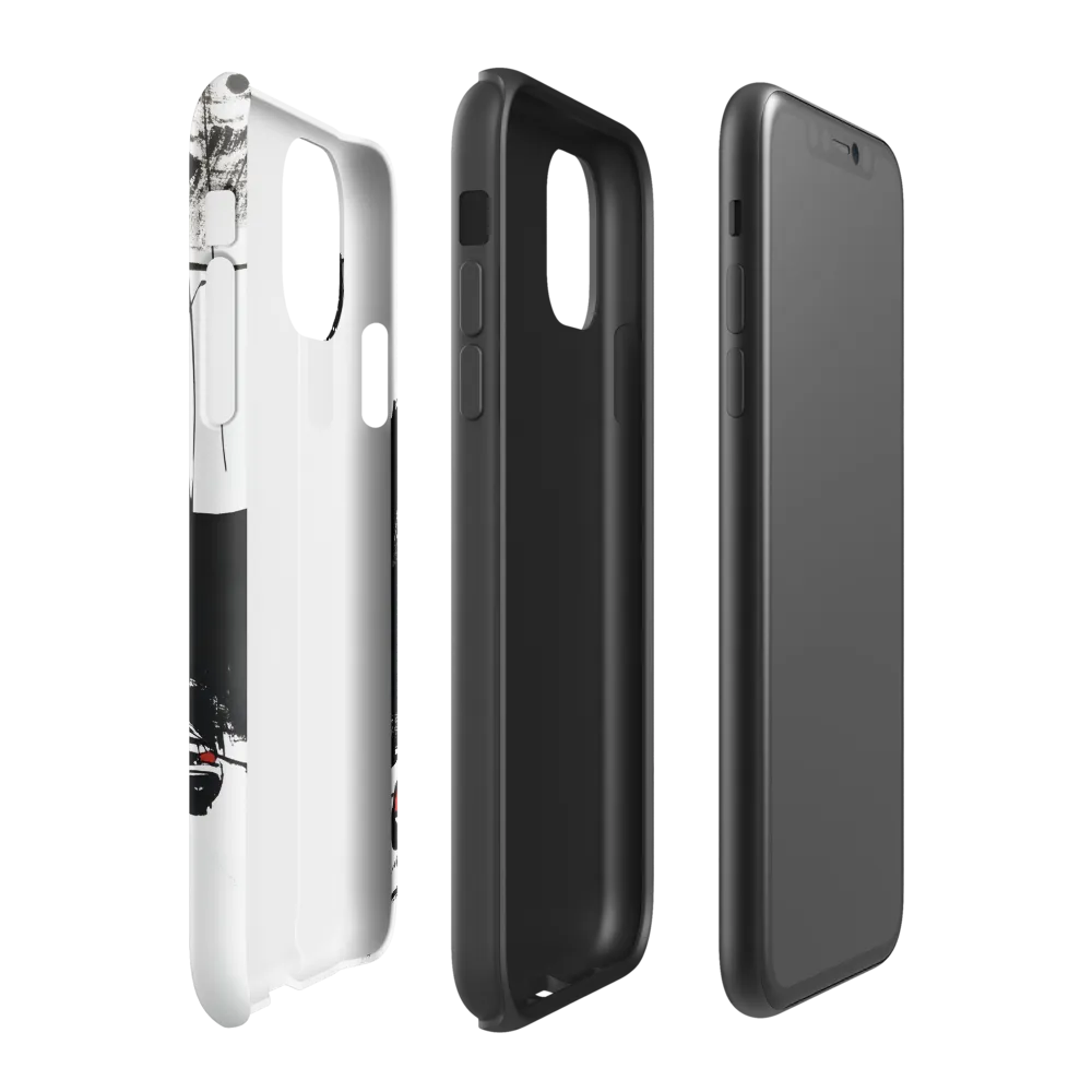 Urban Pulse: A Monochromatic Journey | Phone Case |  11 | Tough Case | Matte