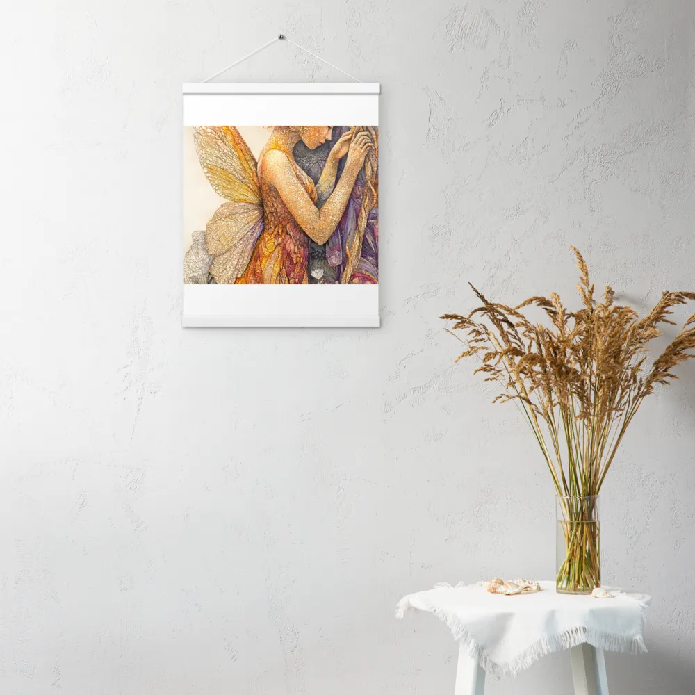 Whispers of the Frosted Meadow | Poster With White Wood Hanger | 16″×20″