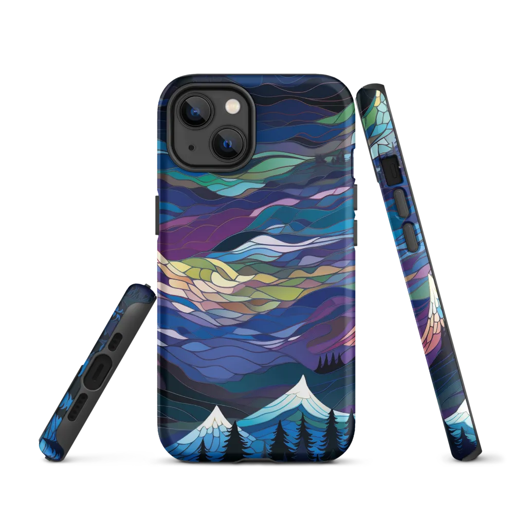Twilight Peaks: An Abstract Mountain Landscape