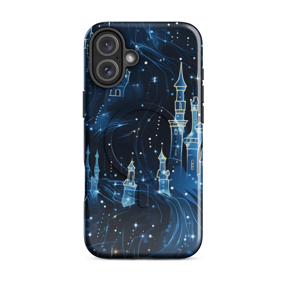 Dreamy Castles in a Starry Sky | Phone Case |  16 Plus | MagSafe® Tough Case | Glossy