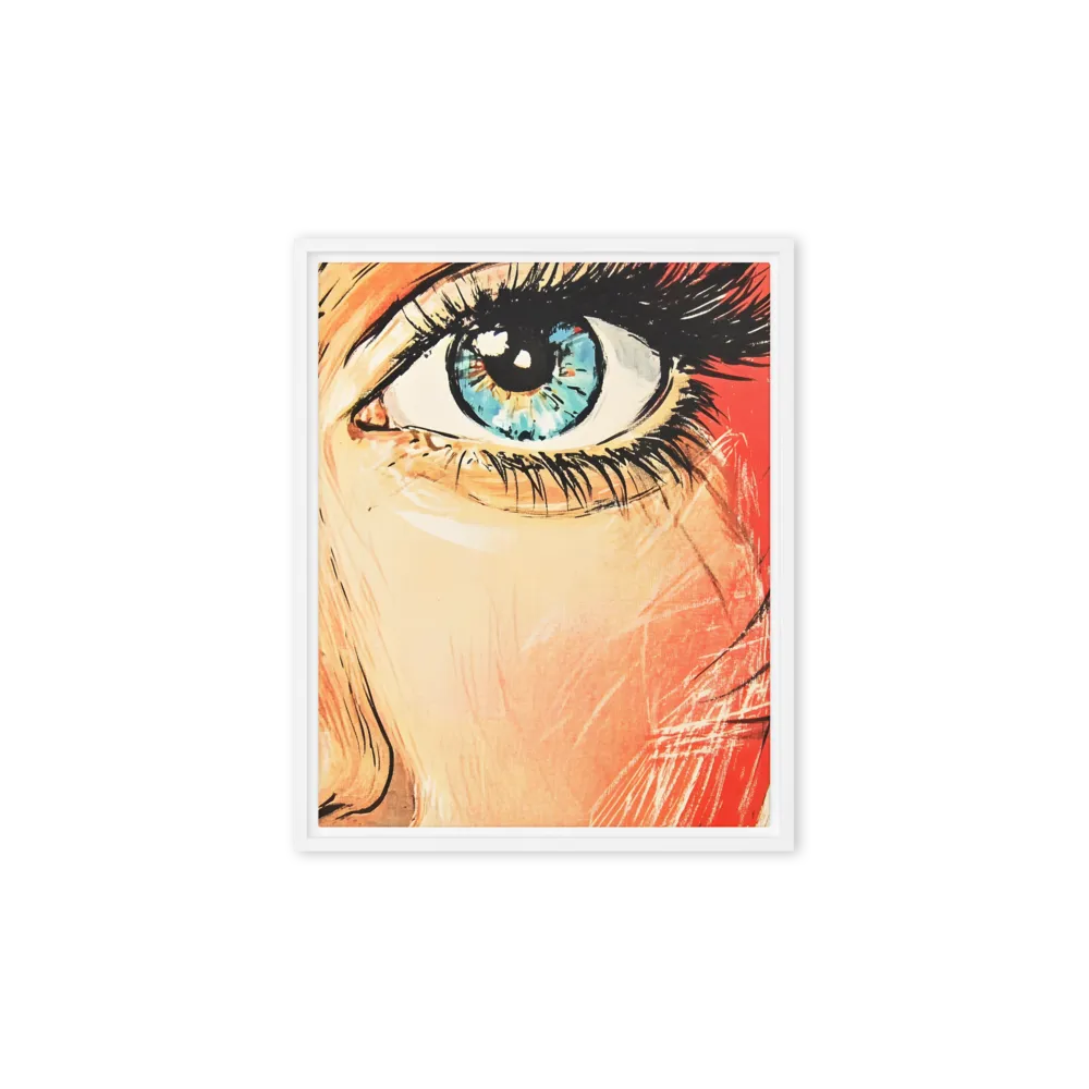 Gaze of Emotion | Canvas with White Frame | 8″×10″
