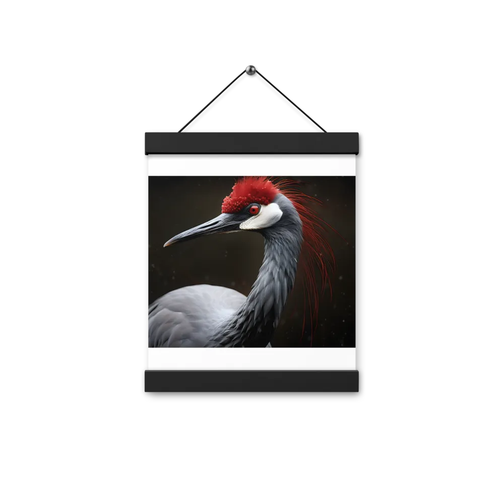 Ember-Crested Elegance | Poster With Black Wood Hanger | 8″×10″