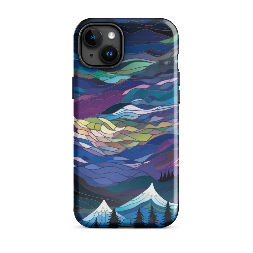 Twilight Peaks: An Abstract Mountain Landscape