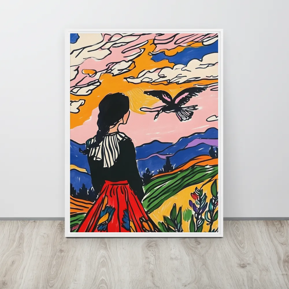 A Journey into Freedom | Canvas with White Frame | 24″×32″