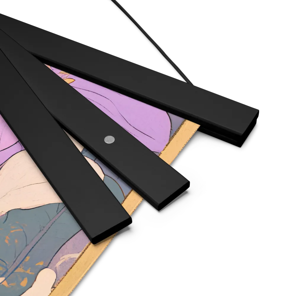 Harmony in Bloom | Poster With Black Wood Hanger | 18″×18″