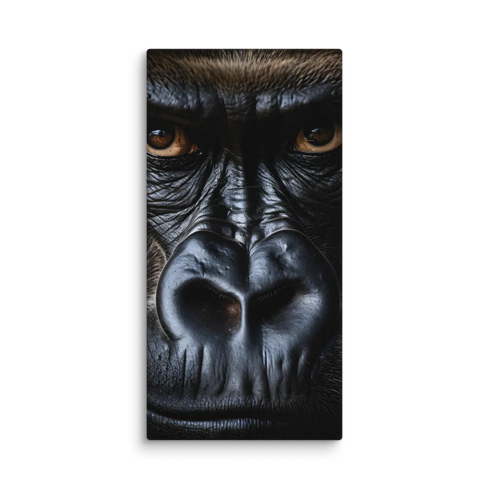 Gaze of the Wild: A Gorilla's Portrait