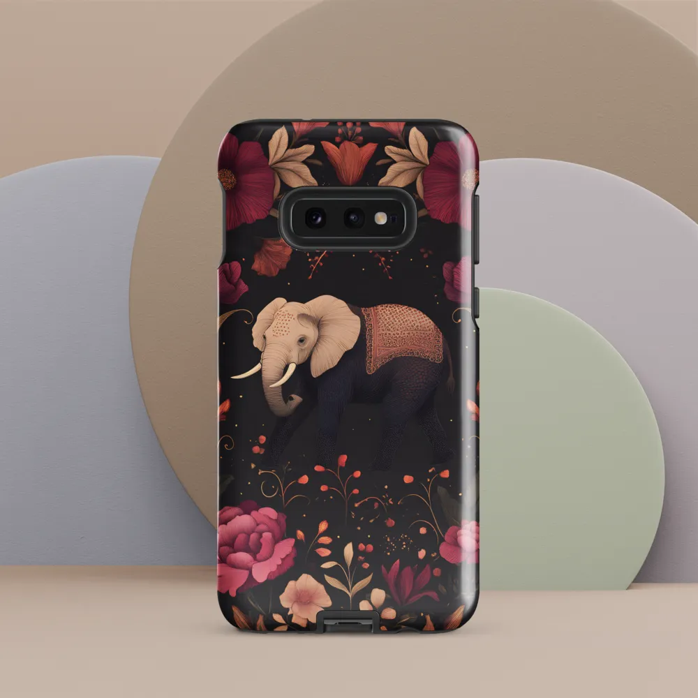 Whispers of the Wild: Elephants and Blooms