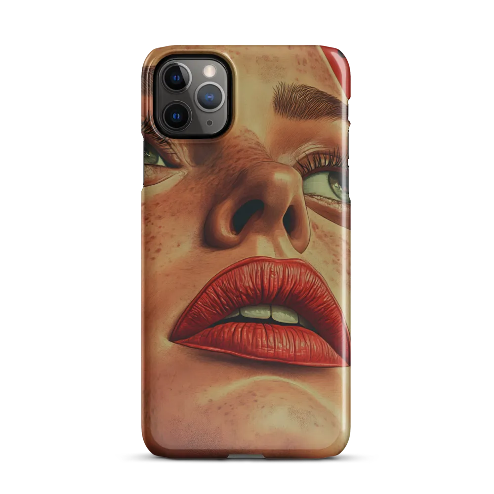 Red Intensity: A Portrait of Elegance | Phone Case |  11 Pro Max | Snap Case | Glossy