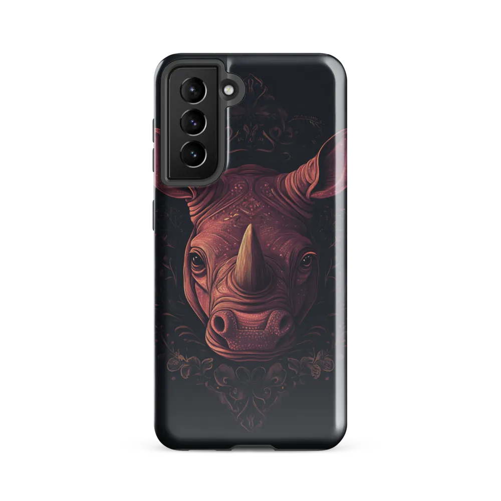 Regal Rhinoceros | Phone Case |  S21 FE | Tough Case | Glossy