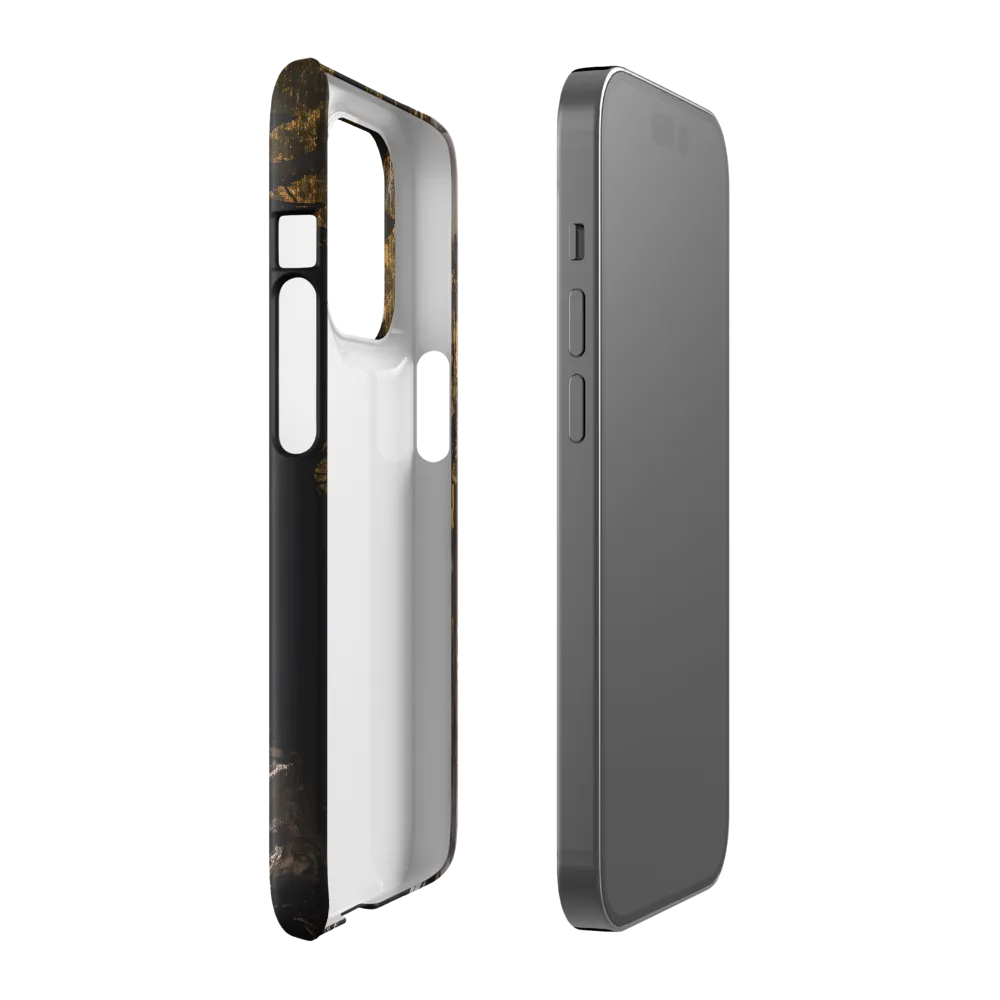 Golden Elegance: A Modern Profile Portrait