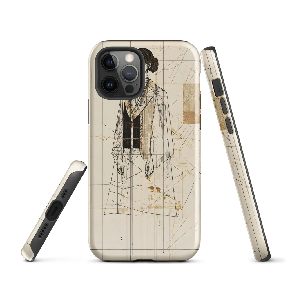 Elegance in Lines | Phone Case |  12 Pro | Tough Case | Glossy