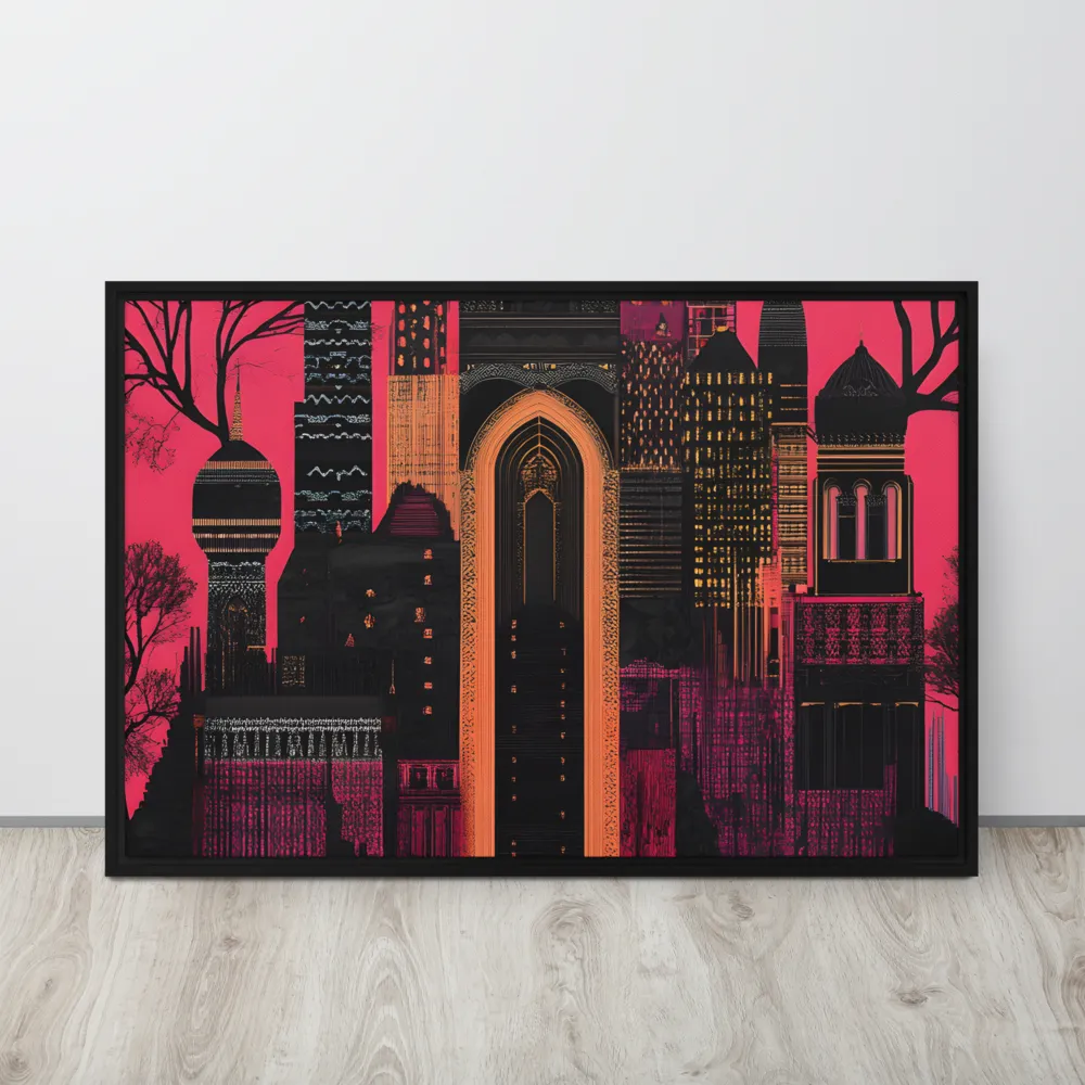 Urban Reverie | Canvas with Black Frame | 24″×36″