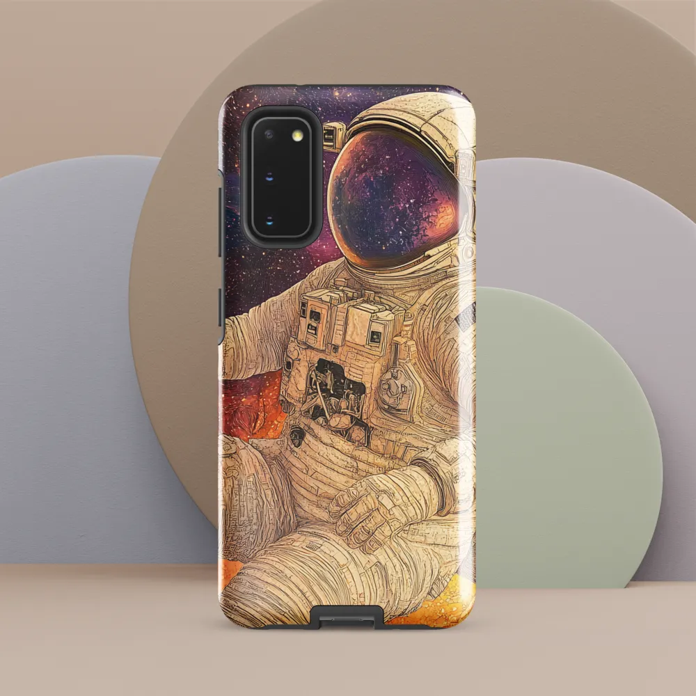 Nebular Mosaic — Seated Astronaut