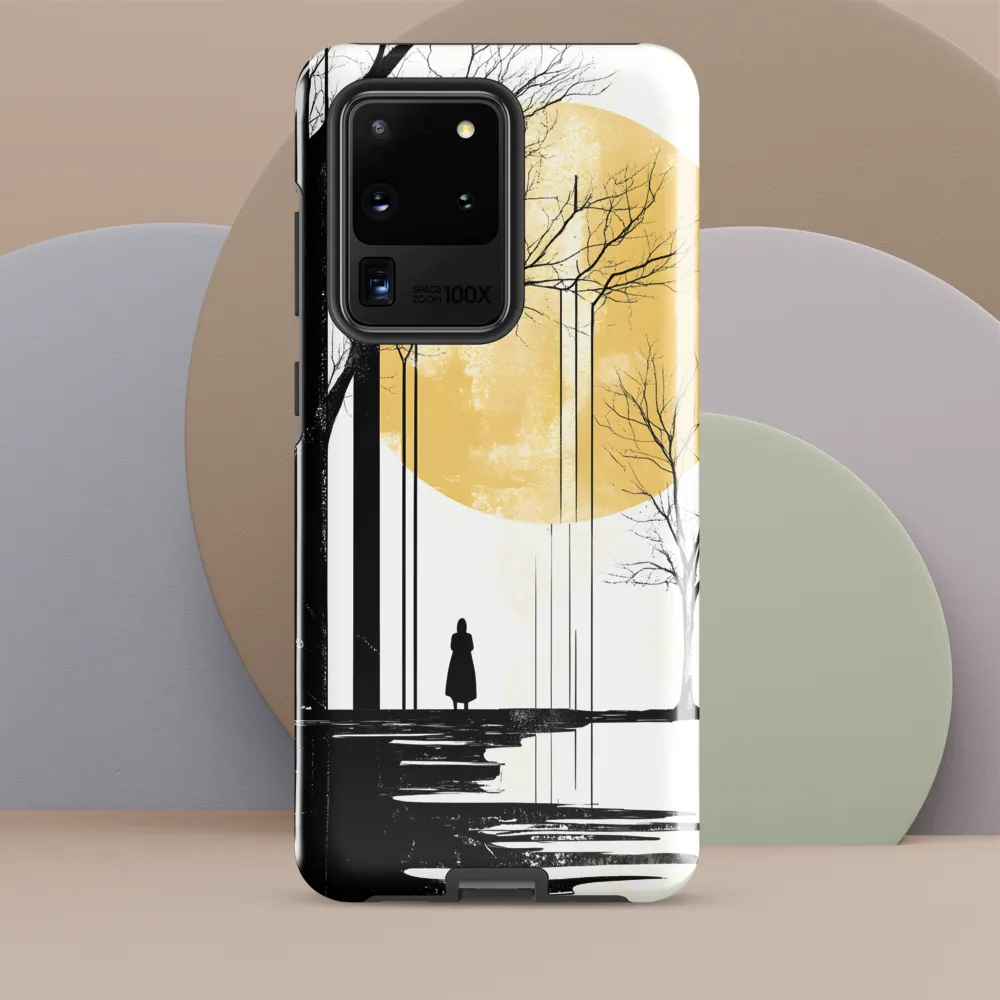 Solitude Under the Yellow Sun | Phone Case |  S20 Ultra | Tough Case | Glossy