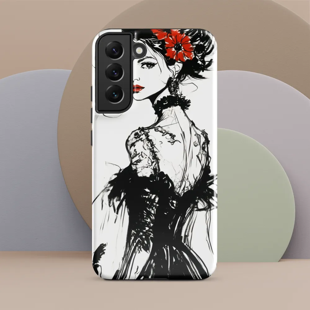 Elegance in Black and Red