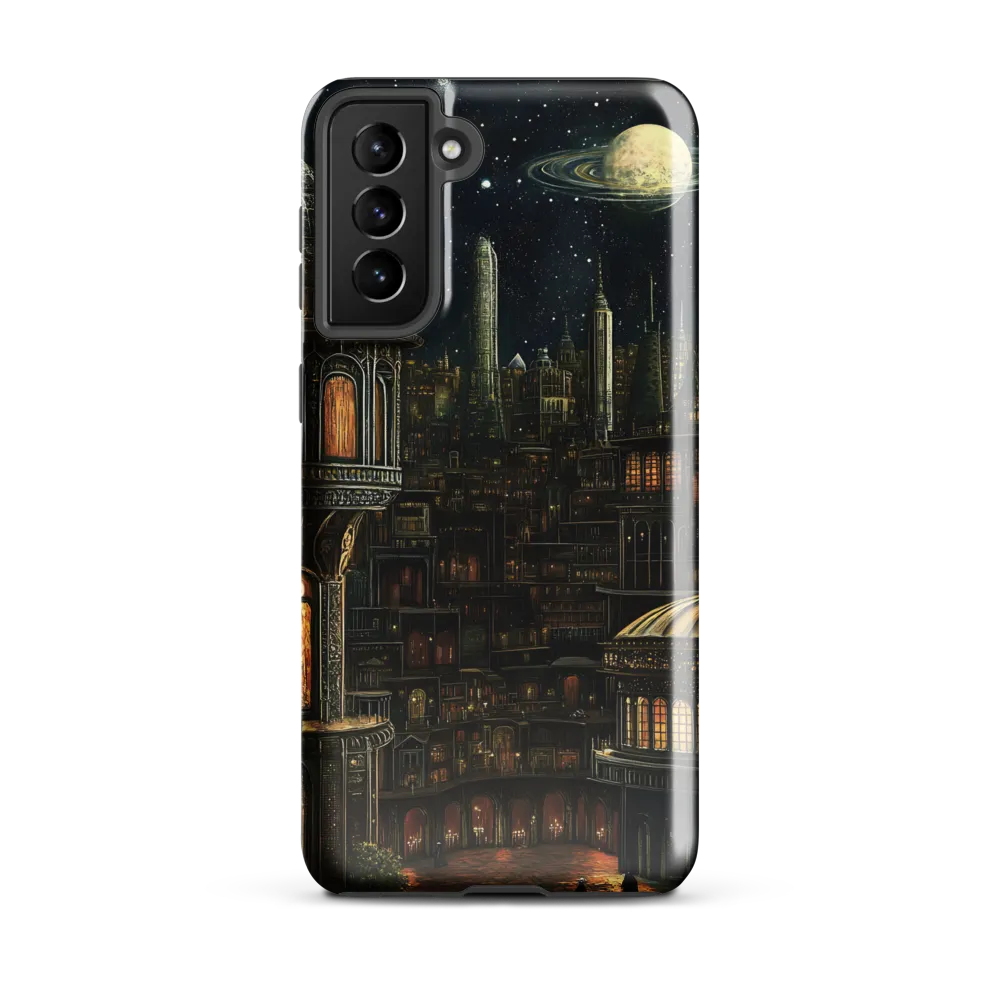 Celestial Enigma: A Surreal Cityscape