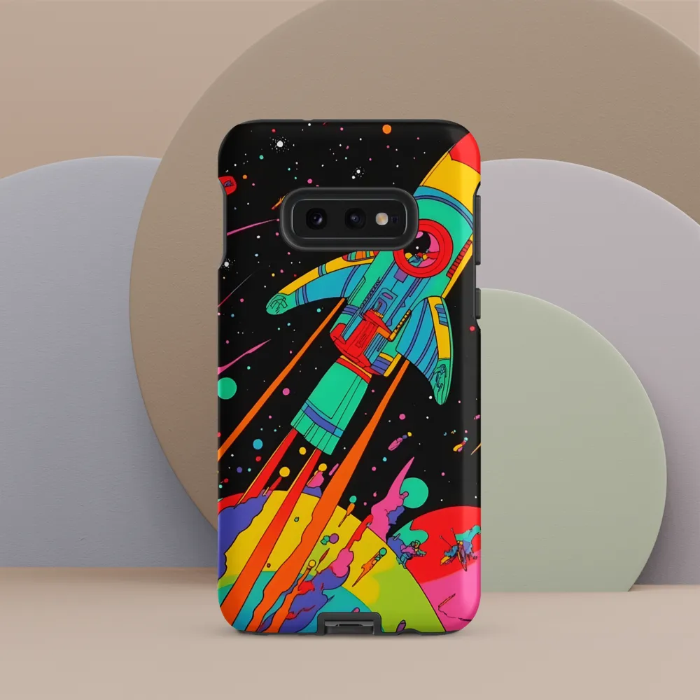 Cosmic Voyage: The Neon Lift-Off