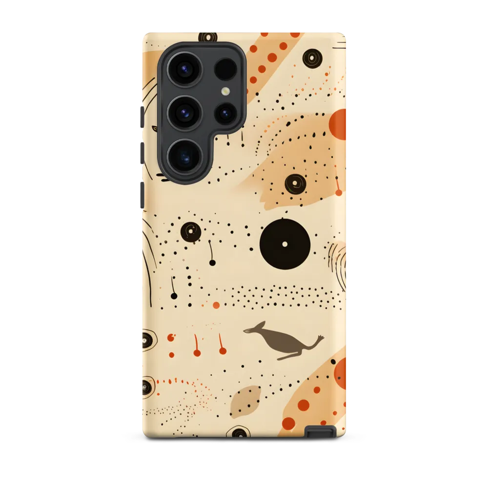 Playful Patterns in Earth Tones | Phone Case |  S23 Ultra | Tough Case | Matte