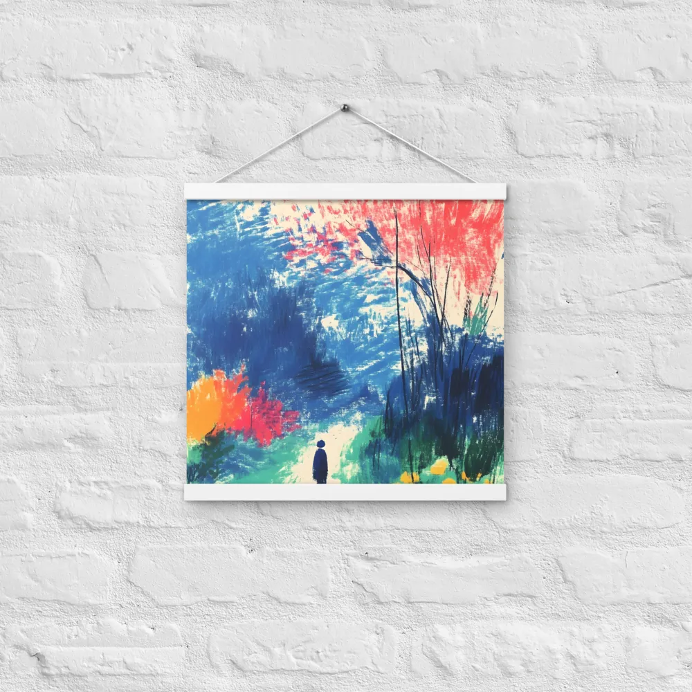 Whispers of Tranquility | Poster With White Wood Hanger | 16″×16″