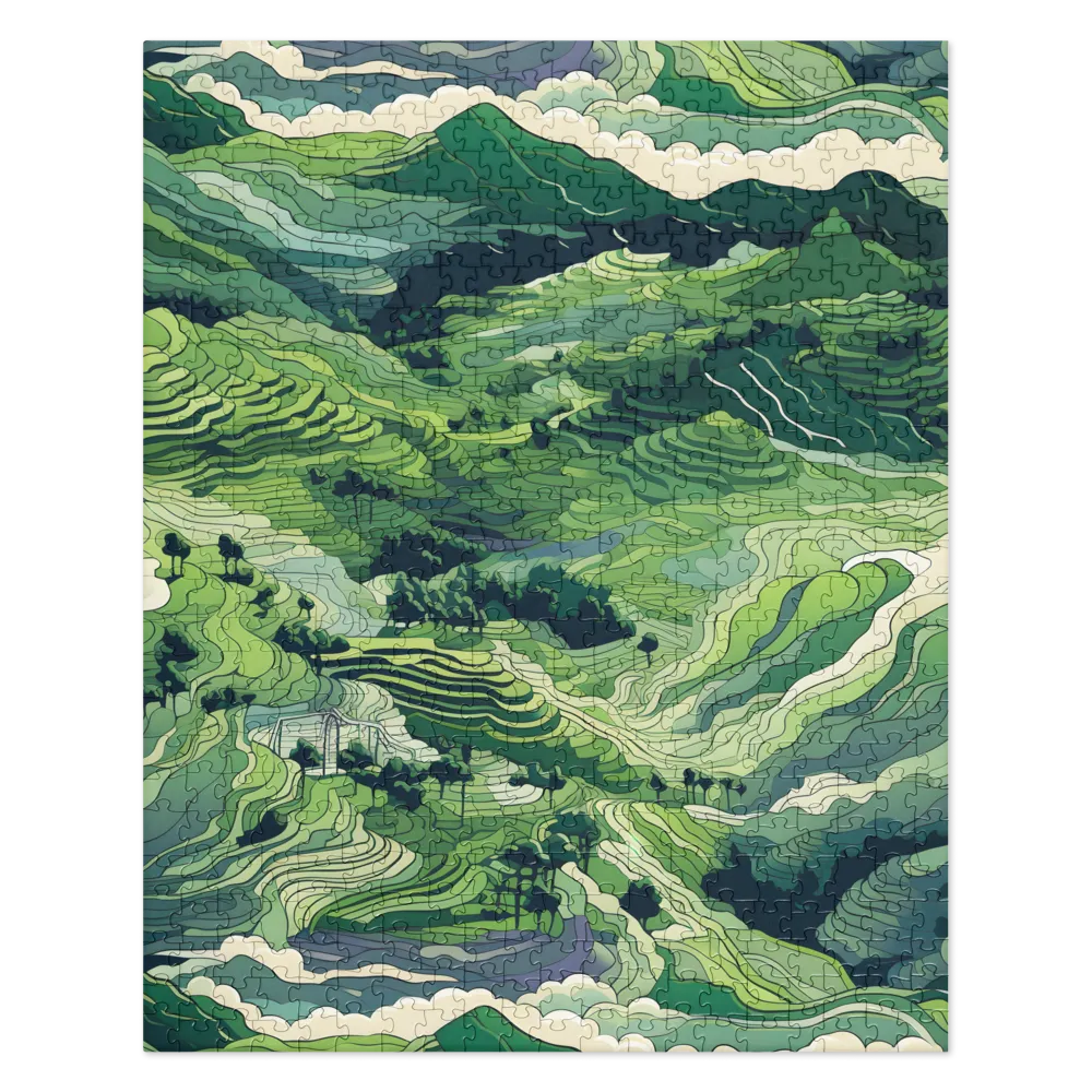 Harmony of the Lush Landscape | Jigsaw Puzzle | 520 pieces