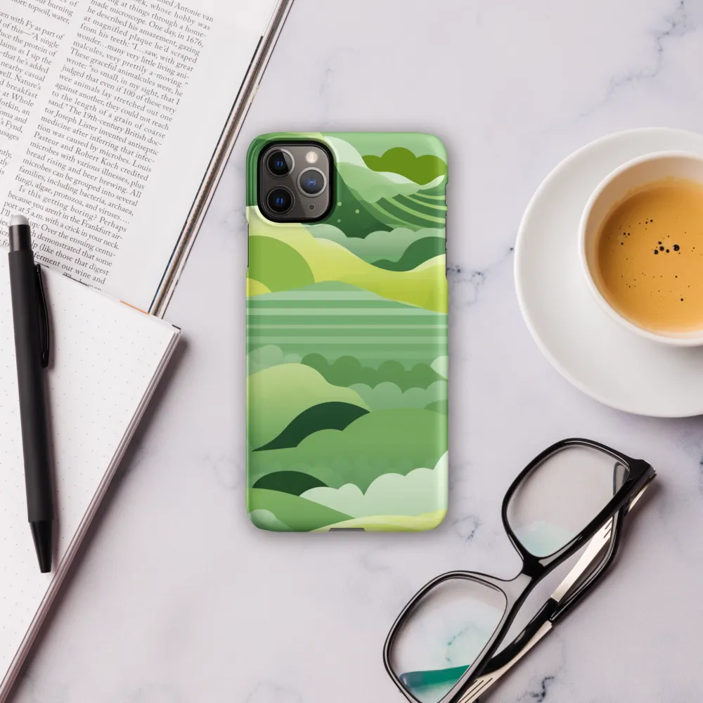 Tranquility in Green Waves | Phone Case |  11 Pro Max | Snap Case | Matte