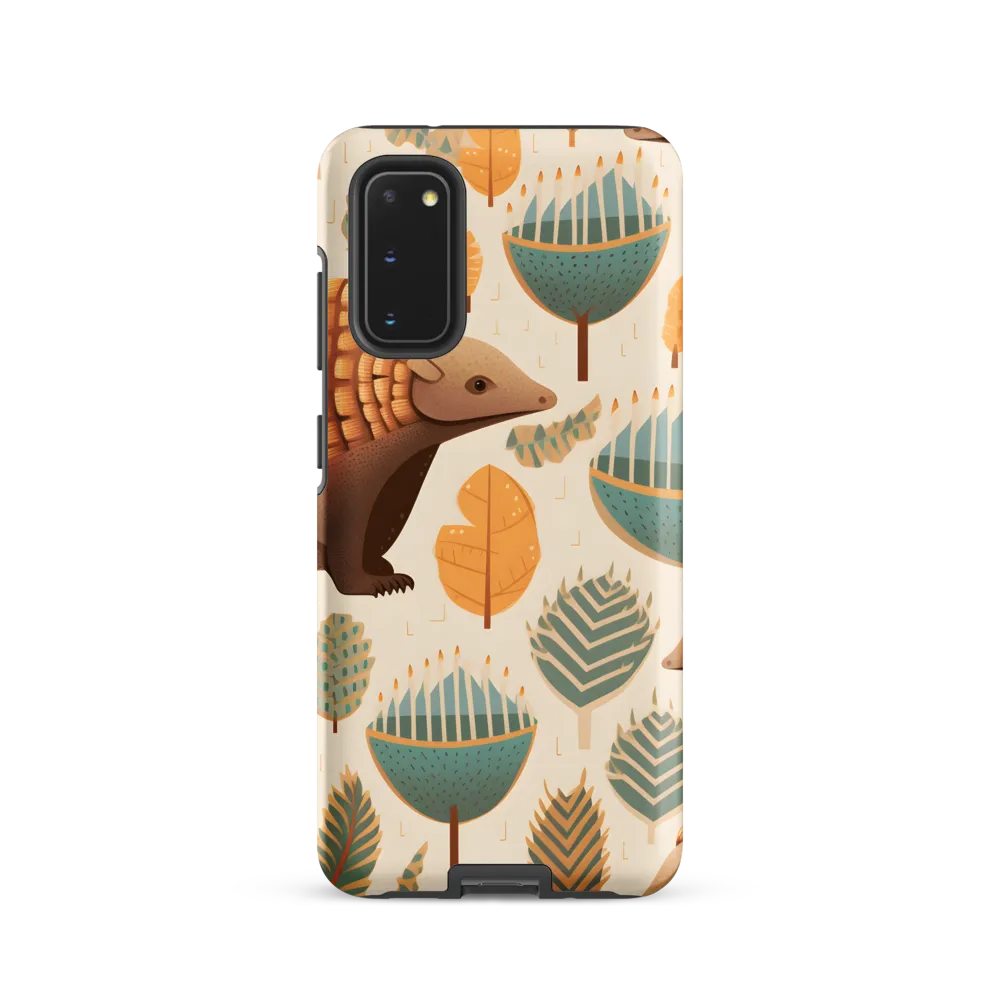 Pangolins in a Whimsical Habitat | Phone Case |  S20 | Tough Case | Matte