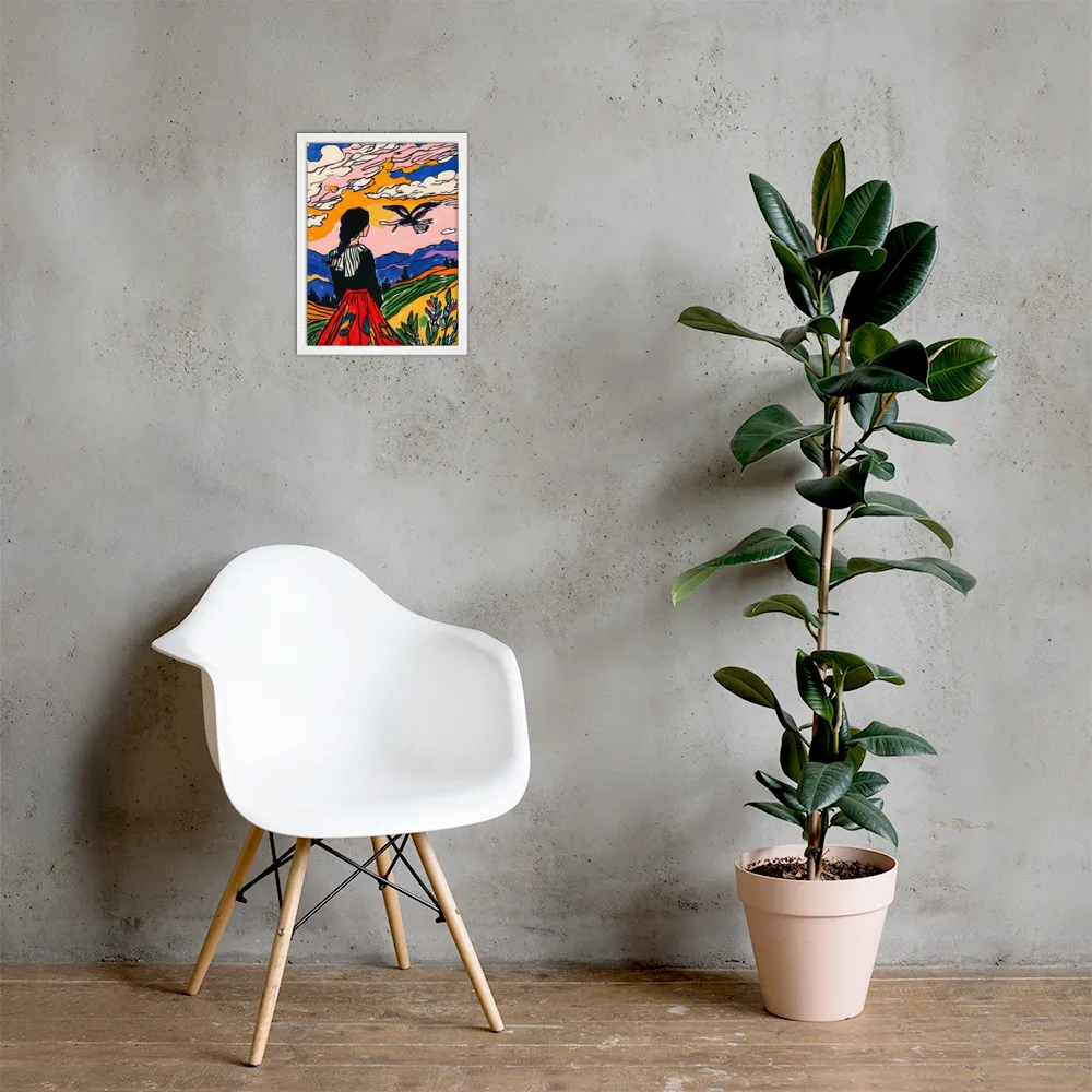 A Journey into Freedom | Poster with White Frame | 12″×16″