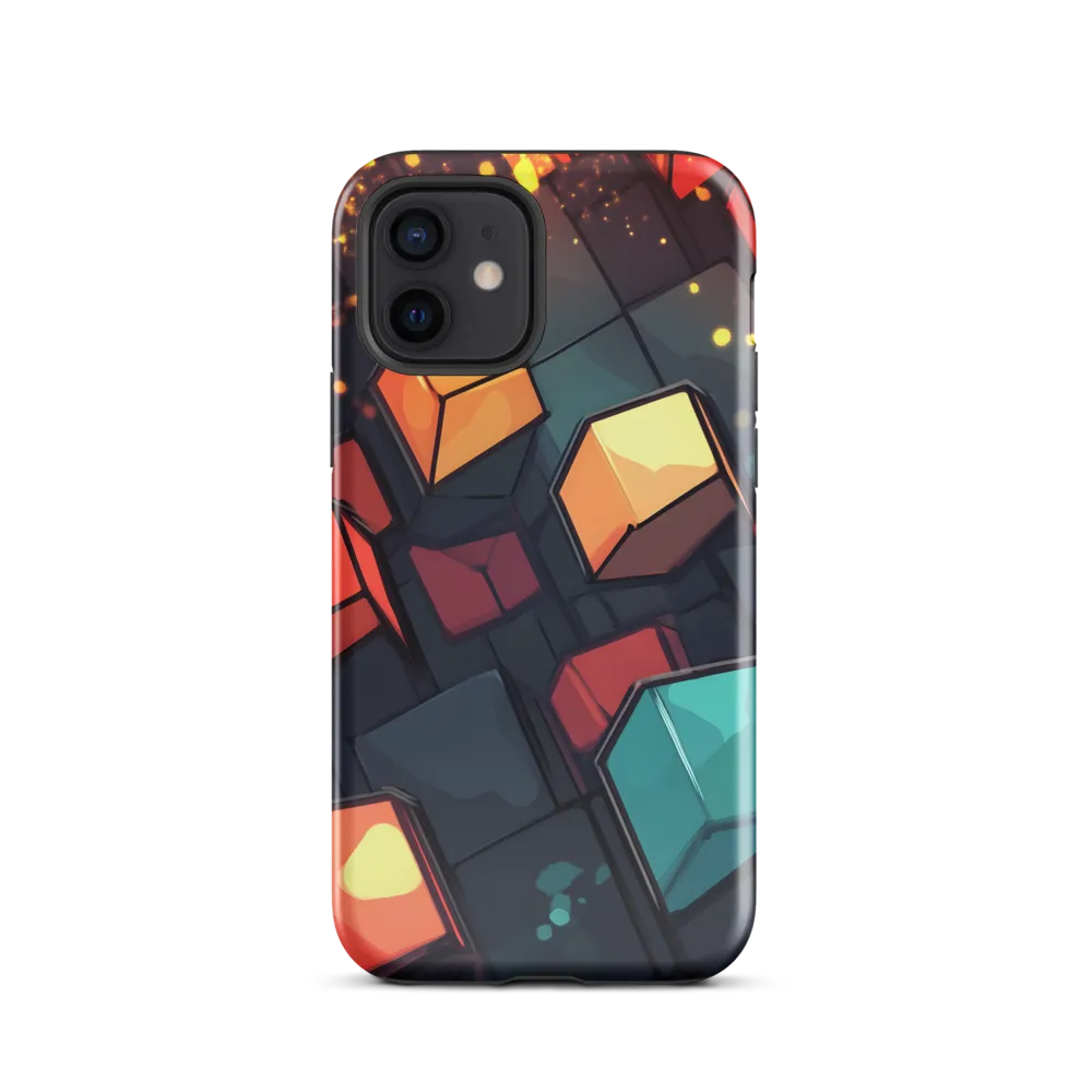 Illuminated Geometry | Phone Case |  12 | Tough Case | Glossy