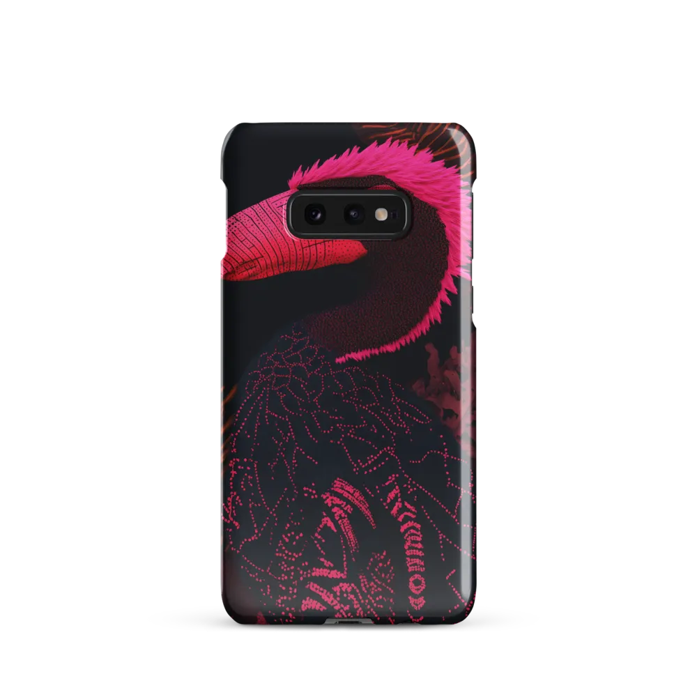 Tropical Echoes: A Modern Avian Portrait | Phone Case |  S10e | Snap Case | Glossy