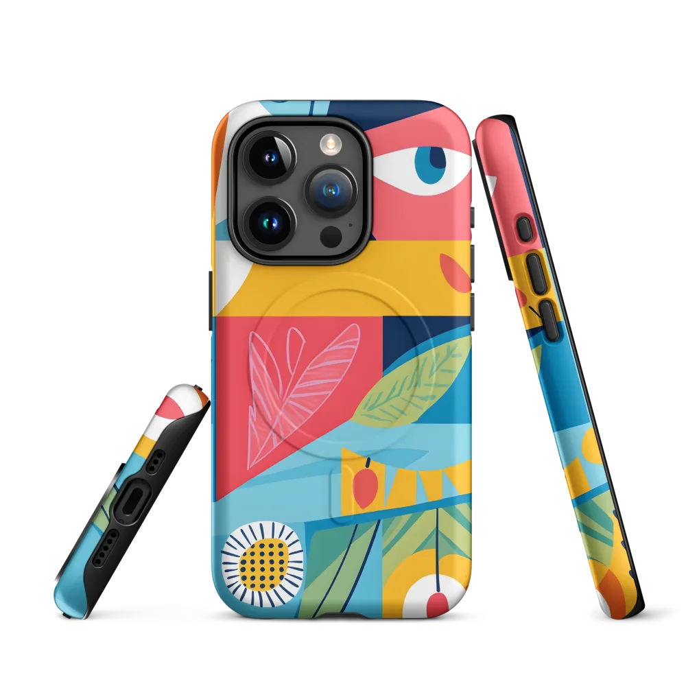 Vibrant Geometric Visage