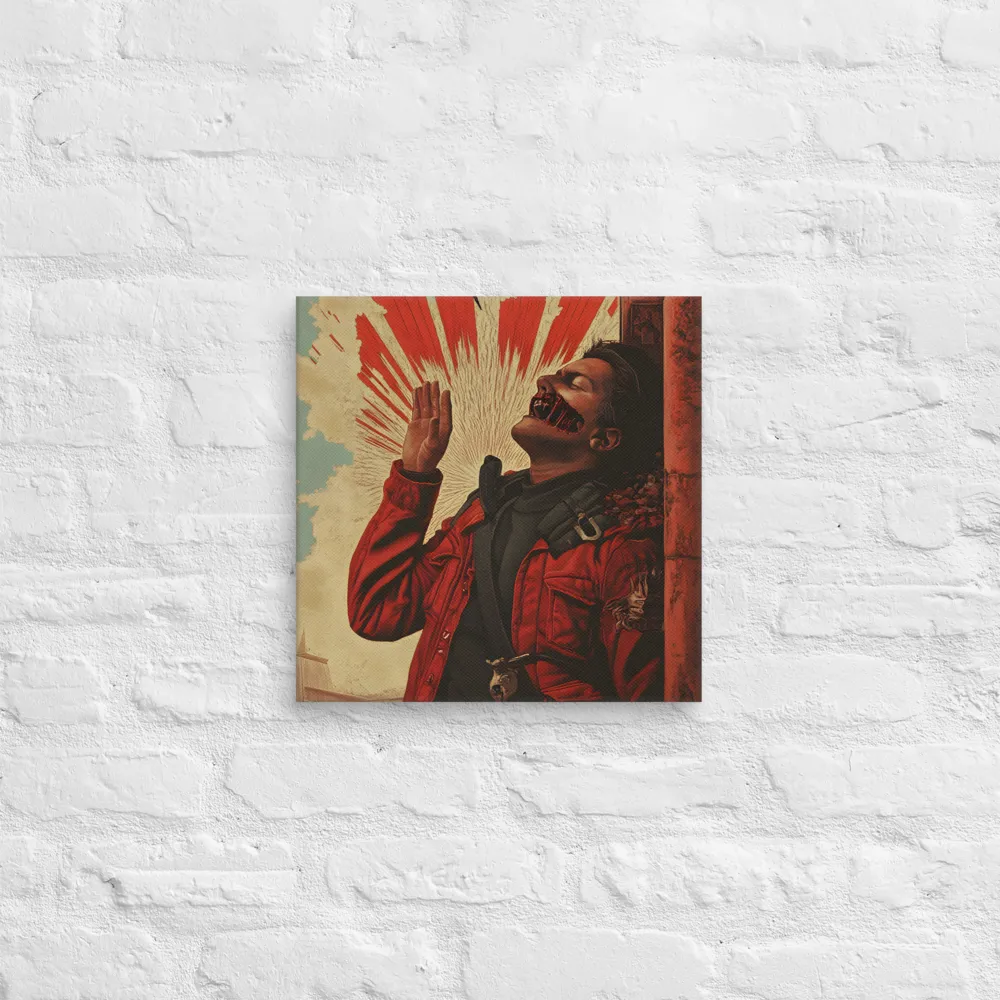 Defiant Echoes of Ruin | Canvas | 14″×14″