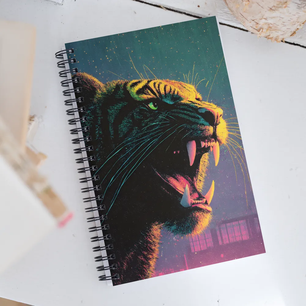 Feral Dreams: The Roaring Tiger | Spiral Notebook