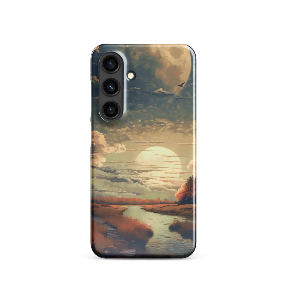 Whispers of Dusk: A Tranquil River Landscape