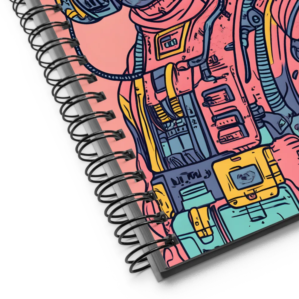 Exploration Beyond: A Digital Astronaut | Spiral Notebook