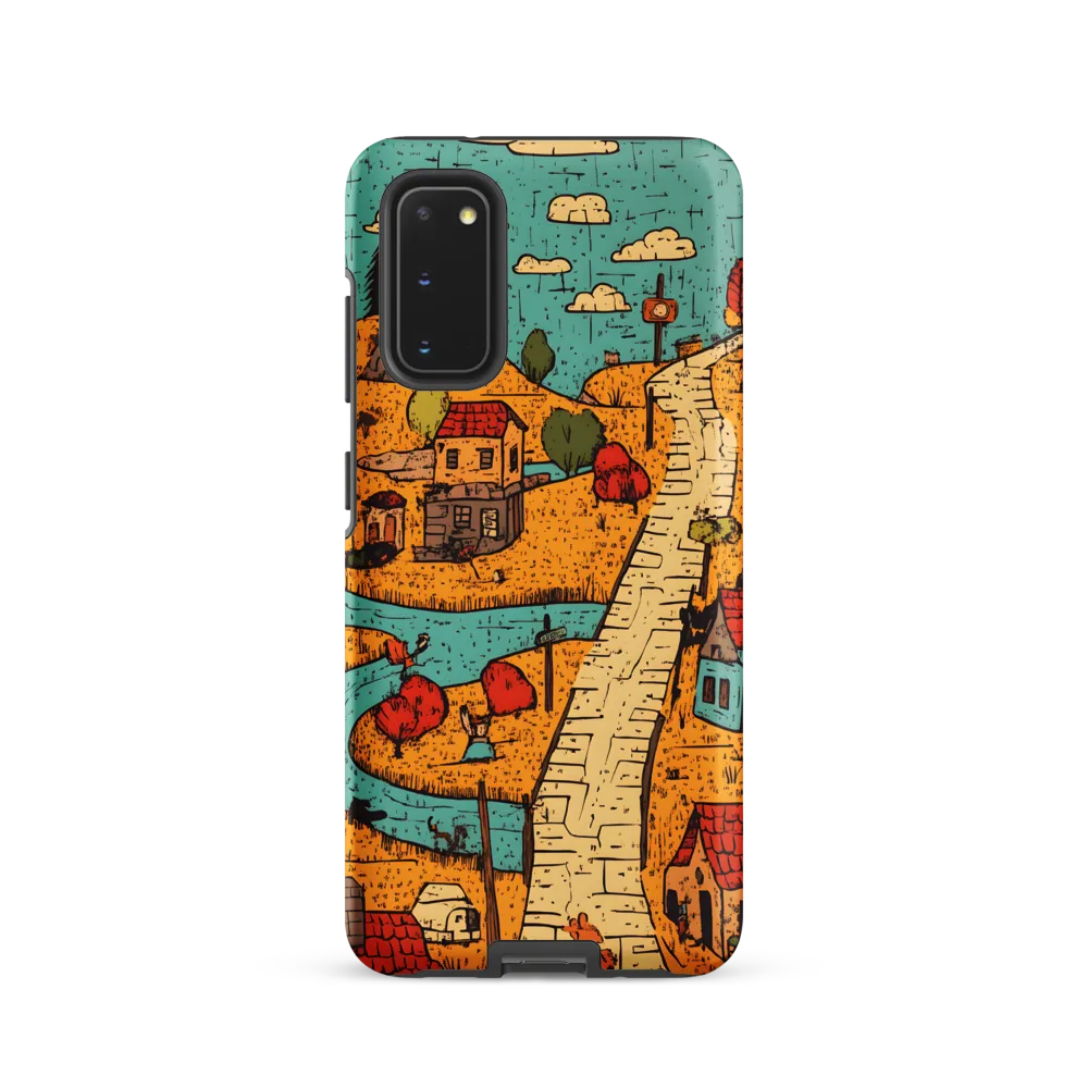 Whimsical Village Landscape