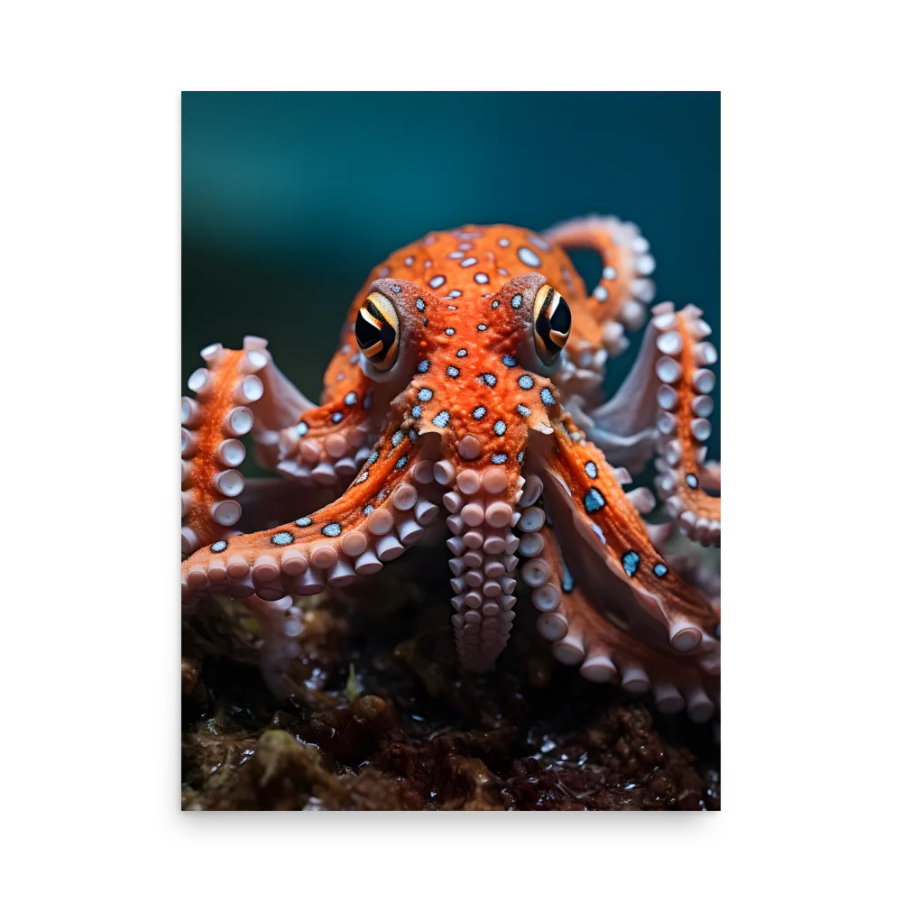 Curiosity of the Deep: The Orange Octopus | Poster | 18″×24″