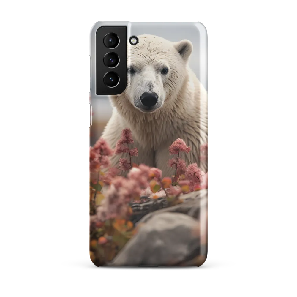 Curiosity Among Blooms: The Polar Bear