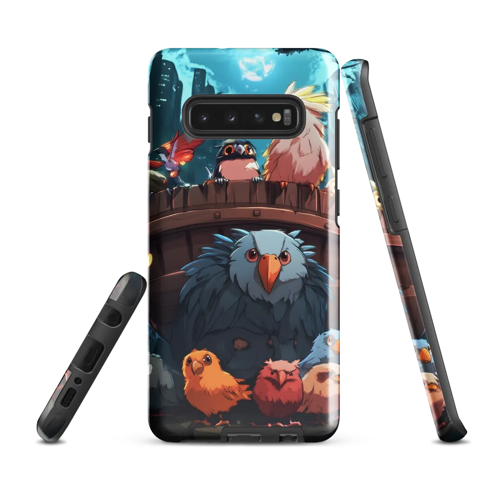 A Gathering of Fantastical Birds | Phone Case |  S10 Plus | Tough Case | Glossy