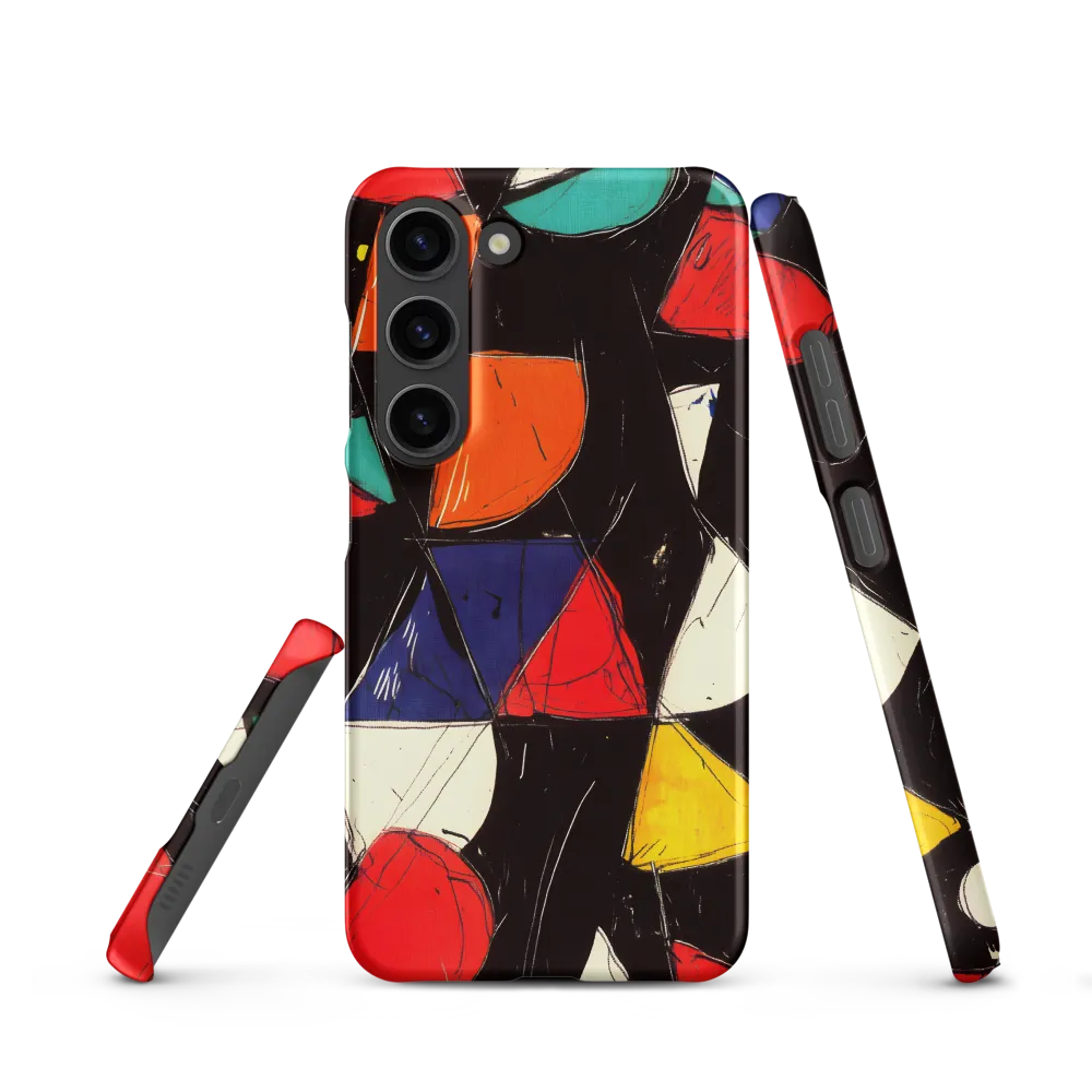 Vibrant Geometric Symphony | Phone Case |  S23 | Snap Case | Matte