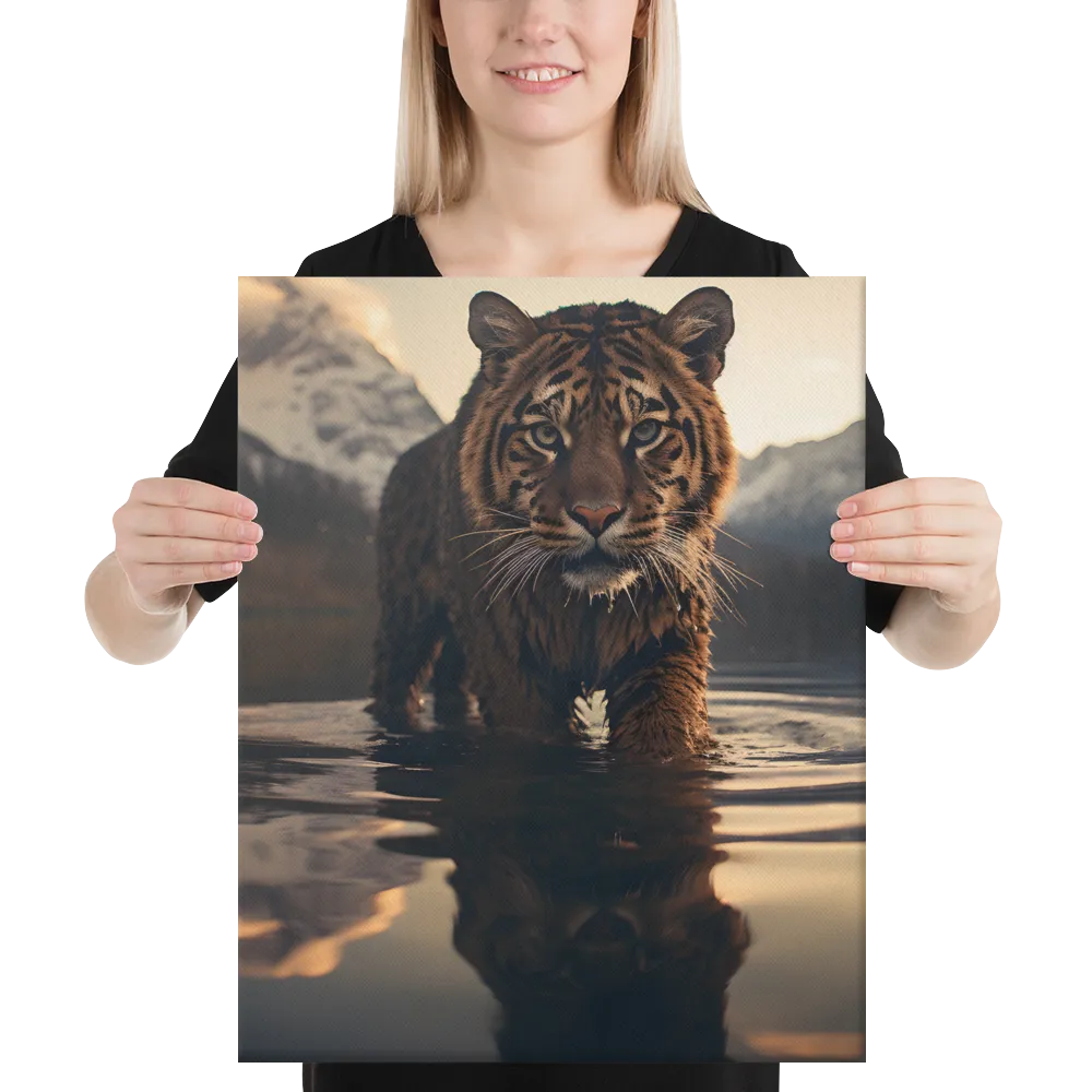 Majestic Reflection: The Tiger's Domain