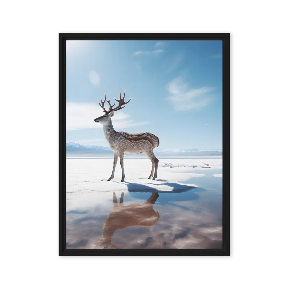 Majesty in Reflection | Canvas with Black Frame | 24″×32″