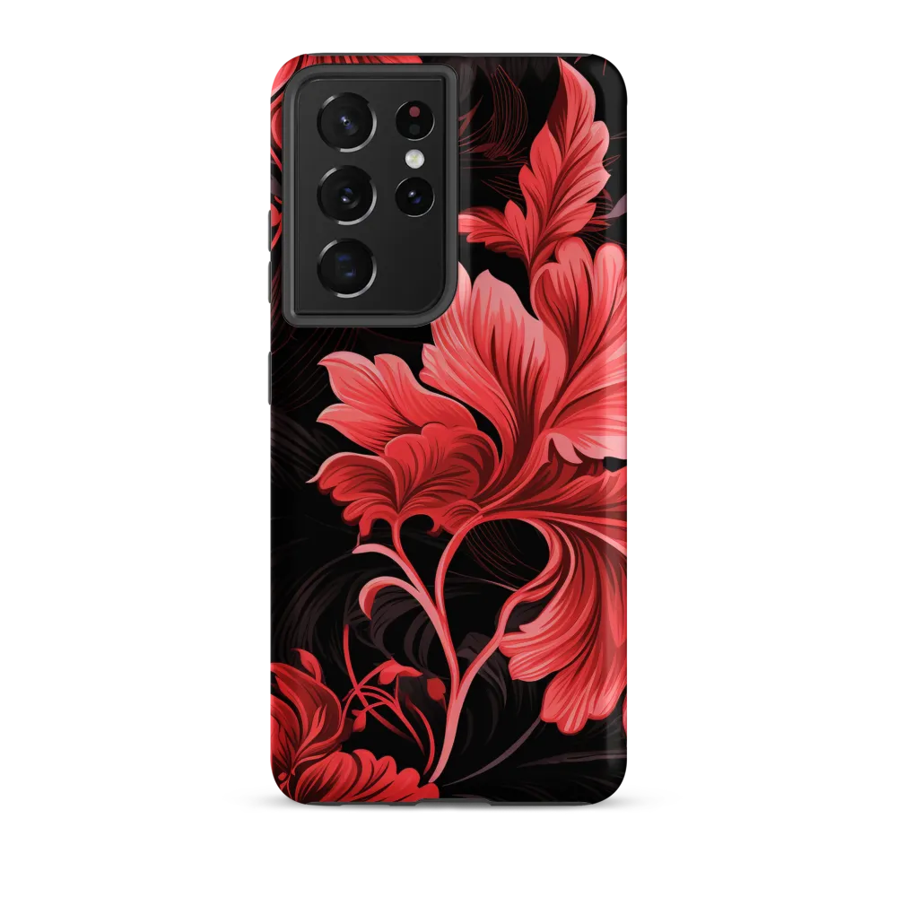 Tropical Elegance in Red
