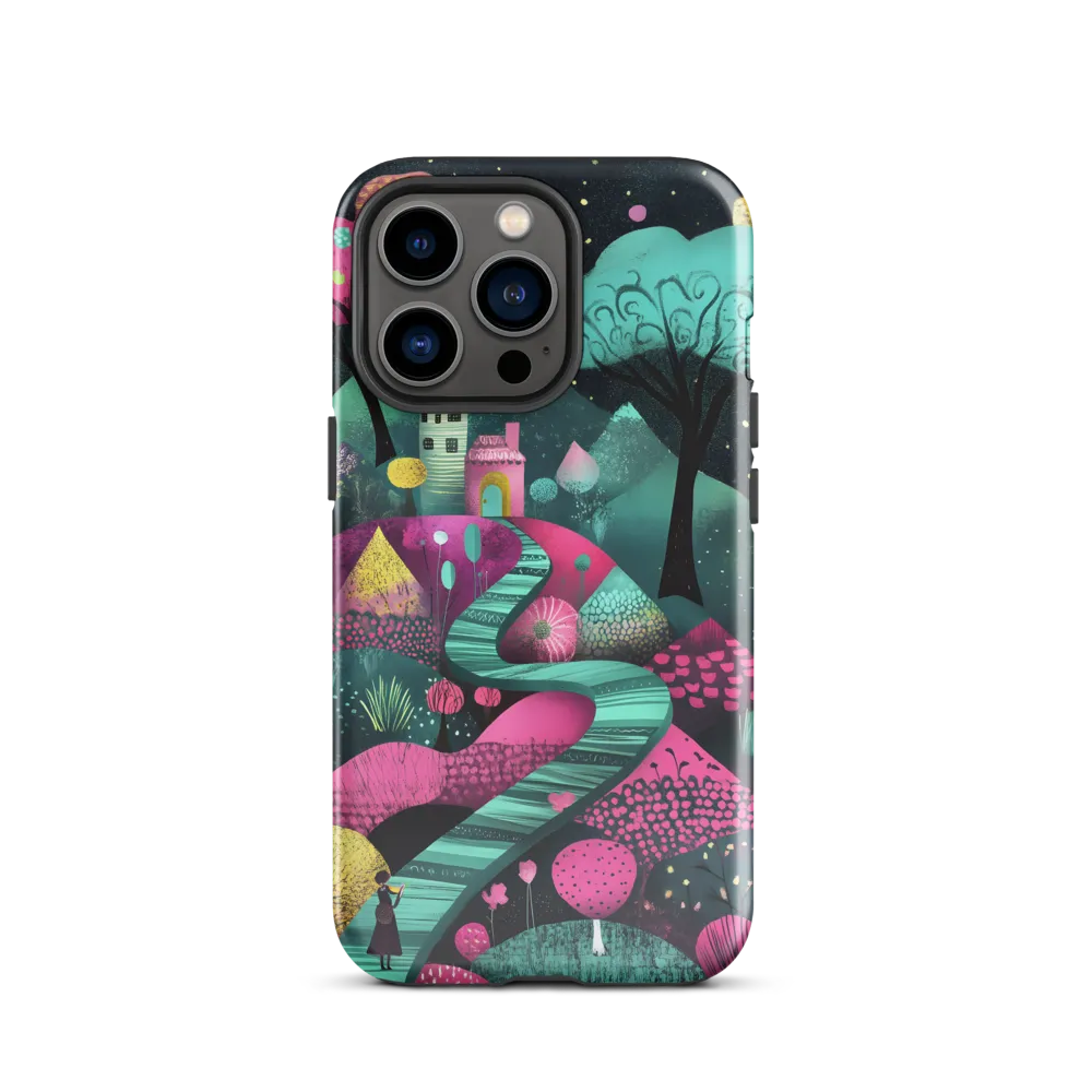 Whimsical Journey through Colorful Lands | Phone Case |  13 Pro | Tough Case | Glossy