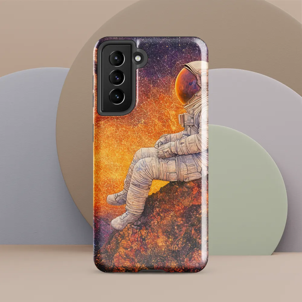 Cosmic Contemplation | Phone Case |  S21 | Tough Case | Glossy