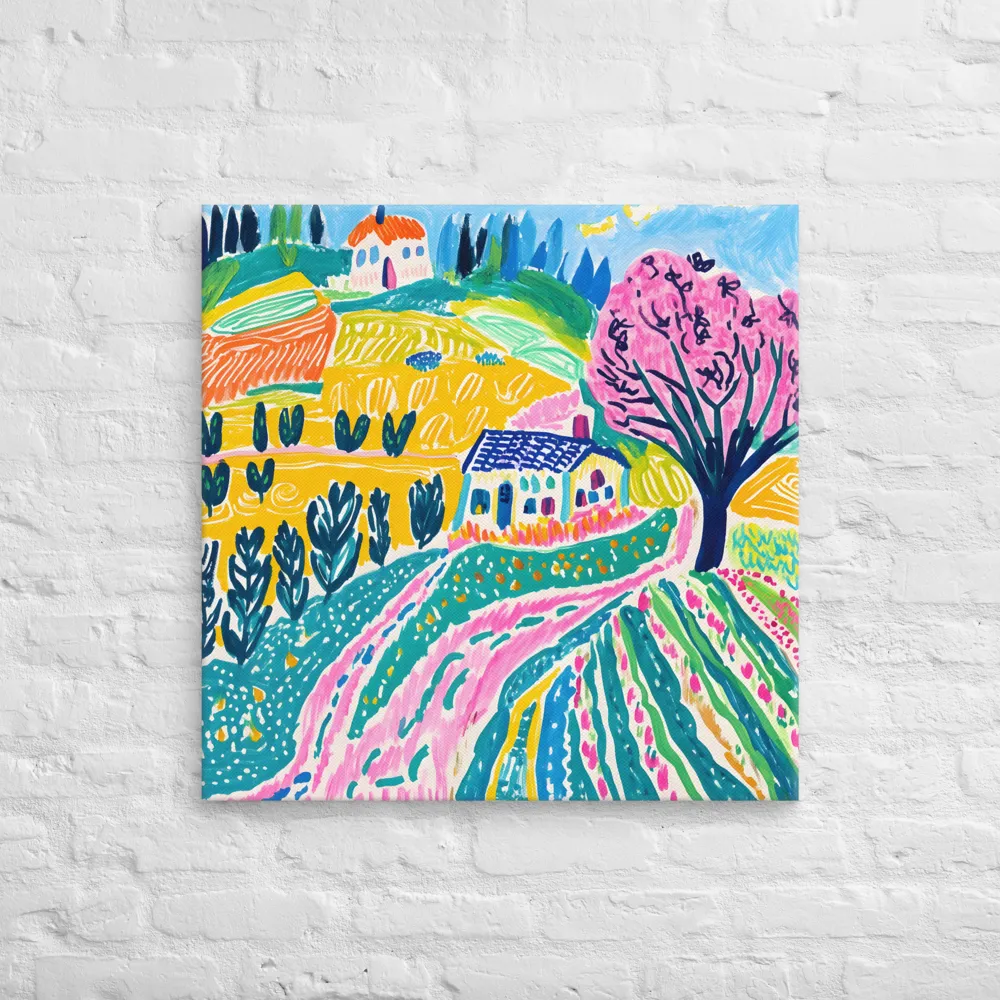 Vibrant Countryside Dreams | Canvas | 28″×28″