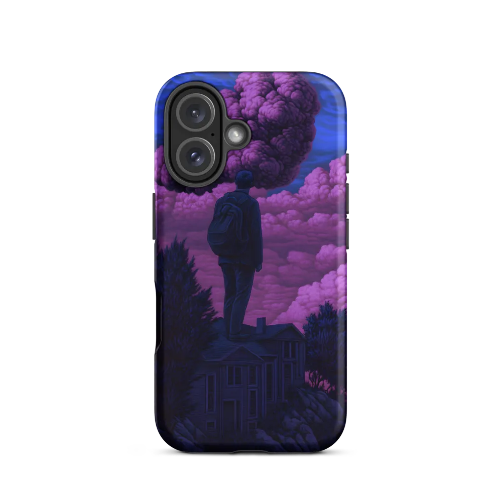 Contemplation Amidst Surreal Clouds | Phone Case