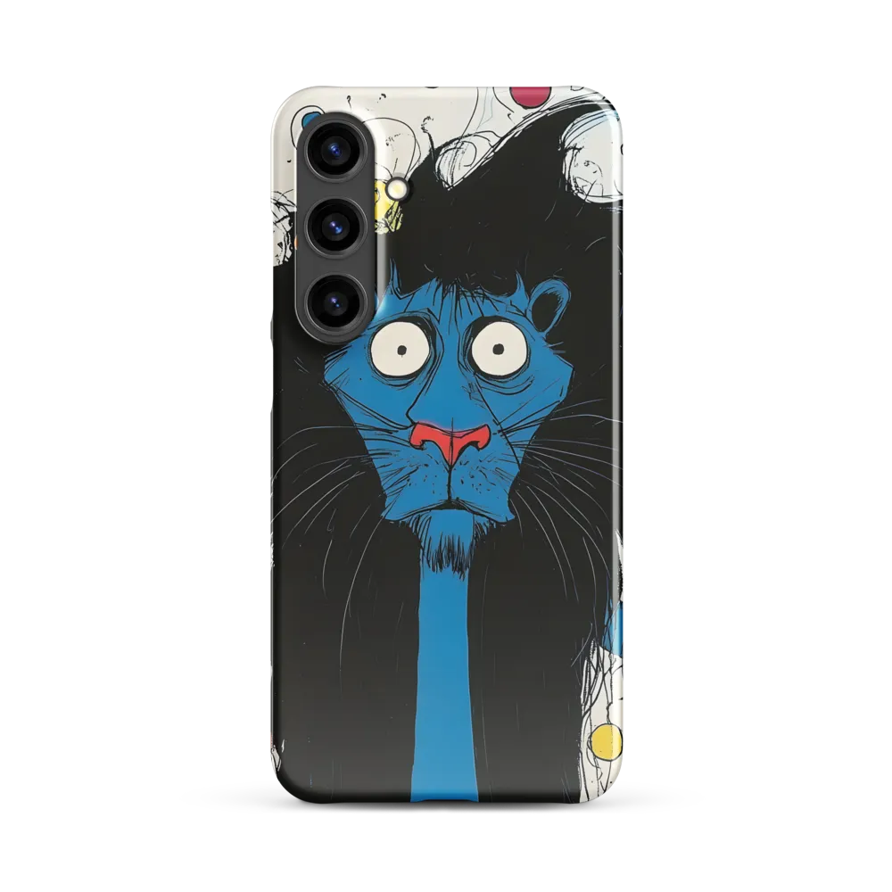 Whimsical Blue Lion
