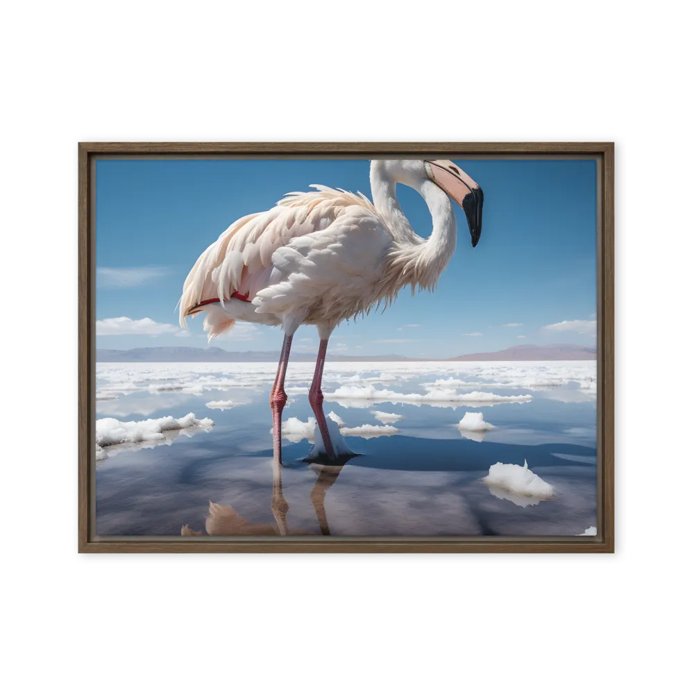 Graceful Solitude of a Flamingo